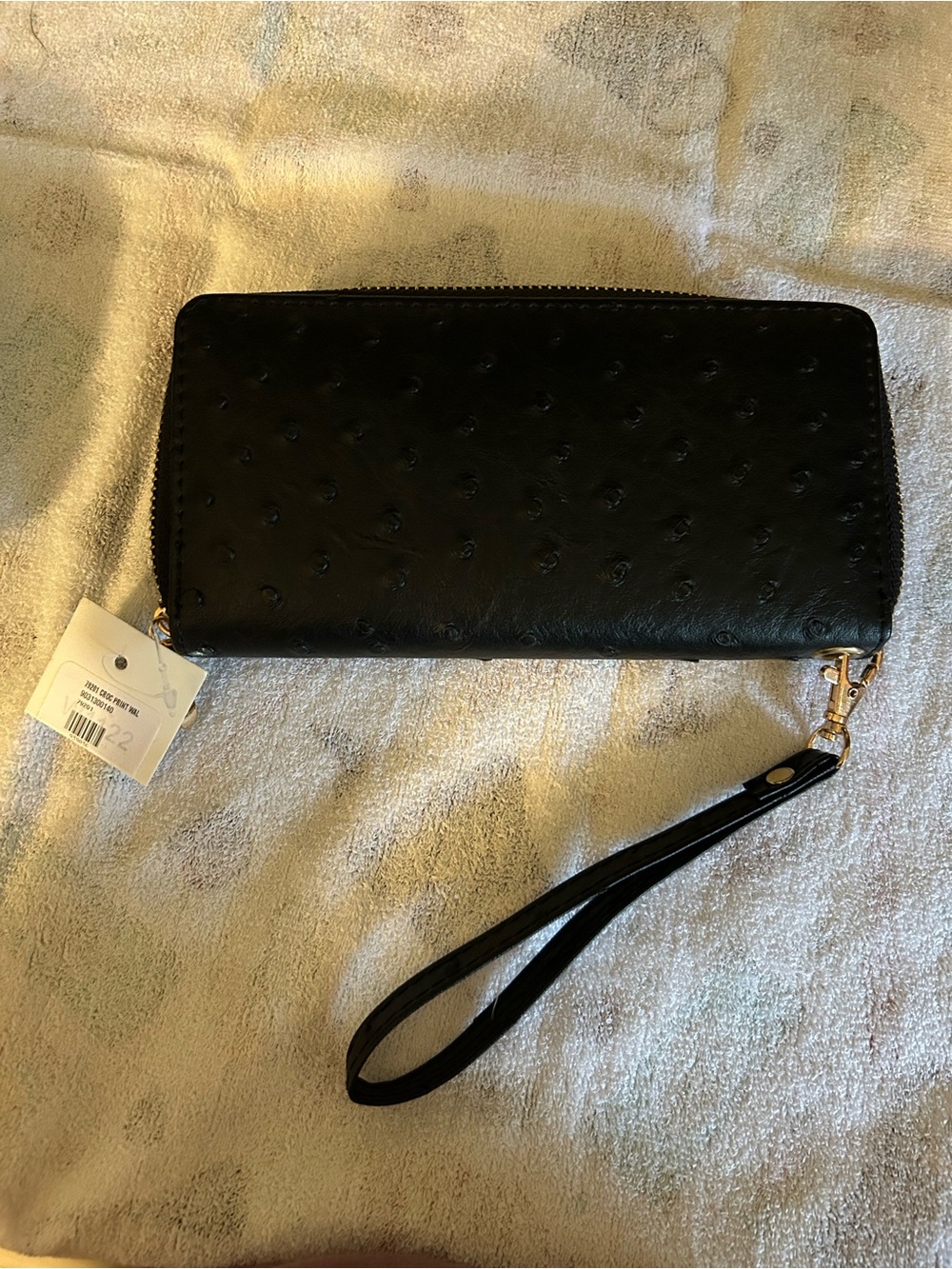 Black Wristlet Wallet clutch - Unbranded